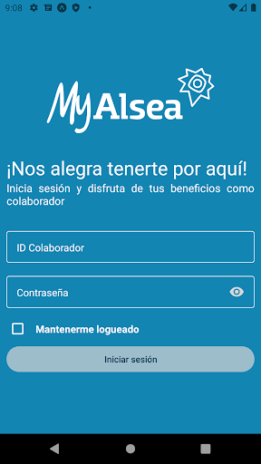 Android application MyAlsea screenshort