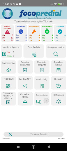 Android application FocoPredial screenshort
