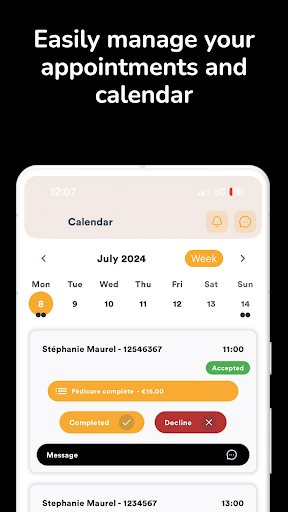 BlouwyPro : Salon calendar Screen 3