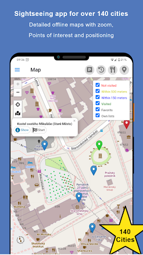 Android application Sightseeing Prague screenshort