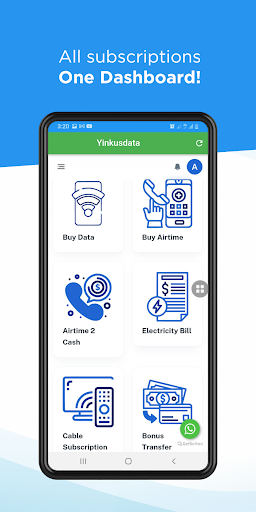 Android application Yinkusdata screenshort
