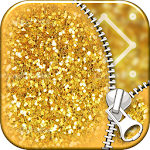 Cover Image of Download Glitter Zipper Lock Screen  APK