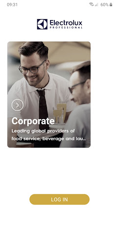 Android application Electrolux Professional Sales screenshort