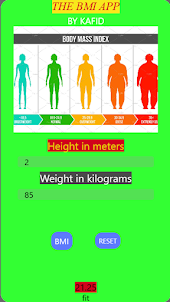 BMI Calculator by Kafid