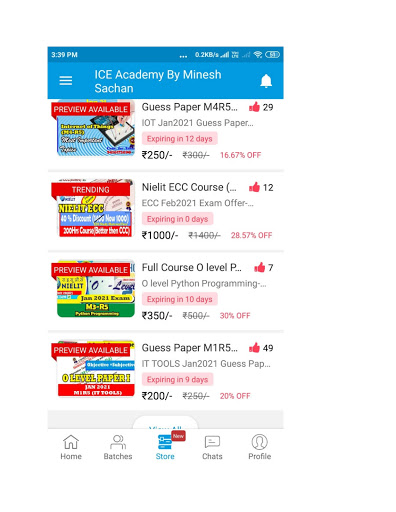 Android application ICE Academy By Minesh Sachan screenshort