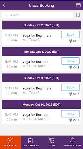 Space Yoga + Wellness Studio Screen 3