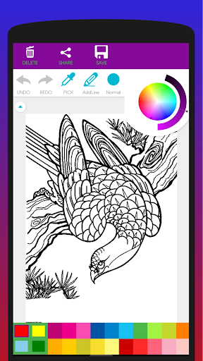 Colorful Birds Coloring Book Screen 2