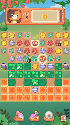 Flower Road with Cat : 3 Match - Screenshot 4