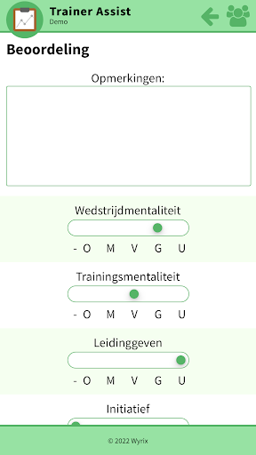 Trainer Assist Screen 2