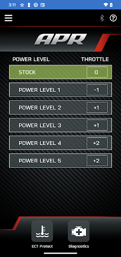 APR Power Control Unit (PCU) Screen 2