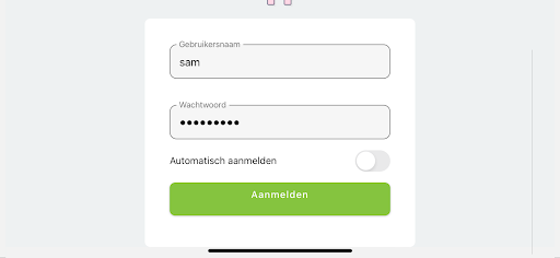 Android application Thuiszorg Assistent screenshort