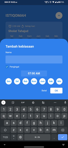 Istiqomah - Habit Tracker App