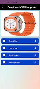 Smart watch S8 Ultra guide