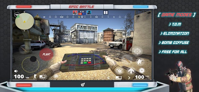 Epic Battle MOD APK: CS GO Mobile Game (Unlimited Bullet) 2