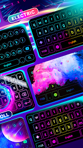 Neon LED Keyboard Mod Apk [RGB Lighting Colors] Ads Free 3
