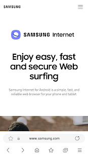 Samsung Internet Browser Screenshot