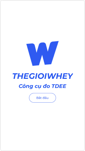 Thegioiwhey - TDEE Calculator Screen 3
