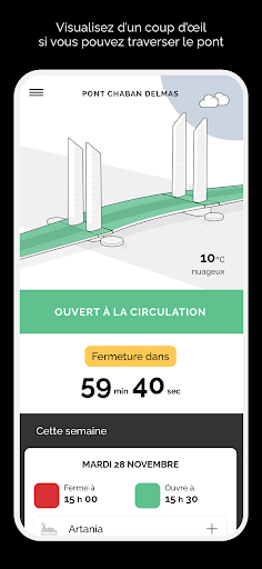 Android application Pont Chaban Bdx screenshort