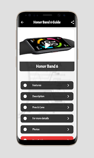 Android application Honor Band 6 Guide screenshort