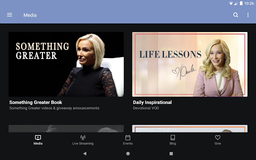 Screenshot of Paula White Ministries Media