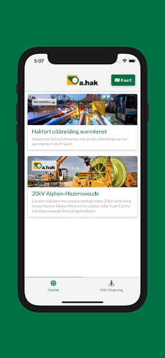 Android application Omgeving A.Hak screenshort