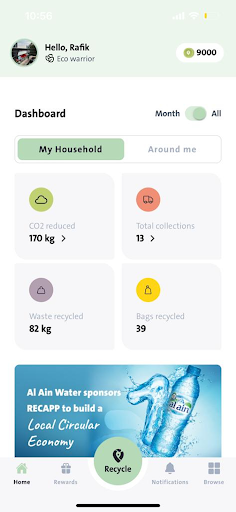 Android application Go Recapp screenshort