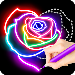 Imagem do ícone Learn To Draw Glow Flower