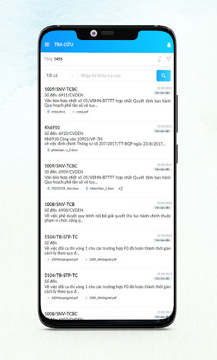 QLVB TNMTHCM Screen 2