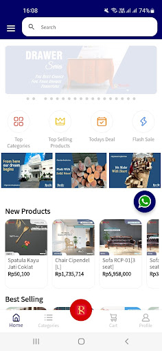 Android application recife screenshort