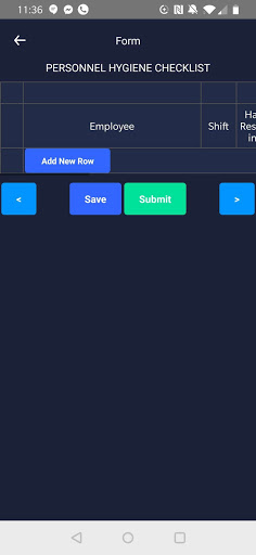 Android application Forms screenshort