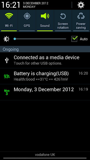 Date in Status Bar HD Screen 3