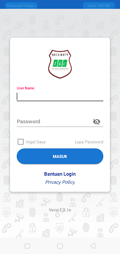 Android application AST (APLIKASI SIAPP TKC) screenshort