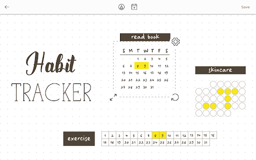 Screenshot of May: Beautiful Bullet Journal