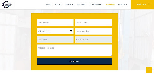 Delight Auto Workshop Screen 2