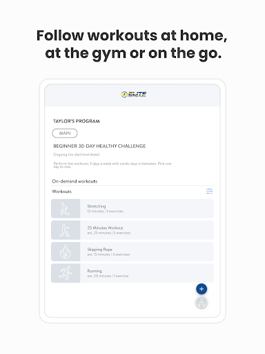 Screenshot of Elite Health and Fitness
