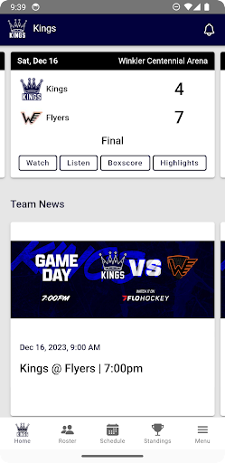 Android application Dauphin Kings Official App screenshort