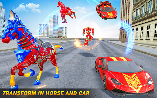 Horse Robot Car Game u2013 Space Robot Transform wars screenshots 13