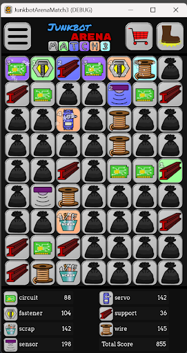 Junkbot Arena - Match 3 Screen 3