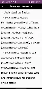 Learn e-commerce
