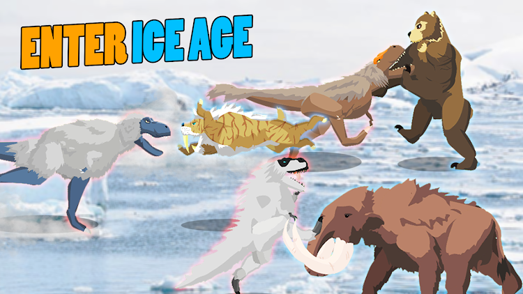 T-Rex Fights Ice Age Beasts - 3 - (Android)