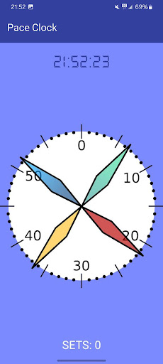 Android application Pace Clock - Swimming screenshort