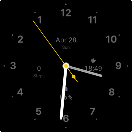 Android application Cursed: Reverse Watch Face screenshort