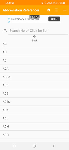 Abbreviations & Acronyms Screen 2