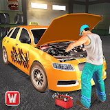 Taxi Car Mechanic Workshop 3D icon