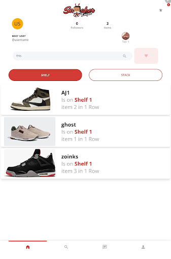 Android application Sneaker Keeper: Collection screenshort