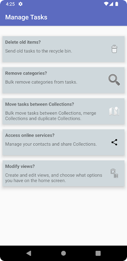 Android application Listy screenshort