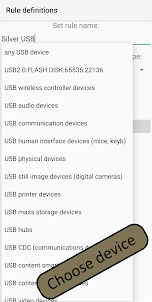On USB device connected