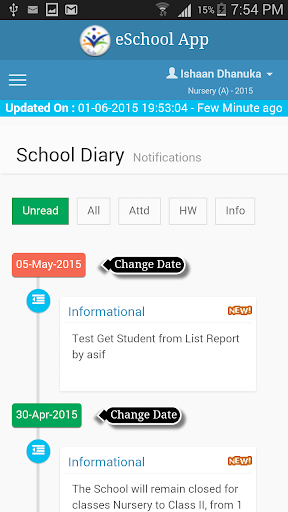 Android application Ken International Girls School screenshort