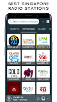 screenshot of Radio Singapore - online radio