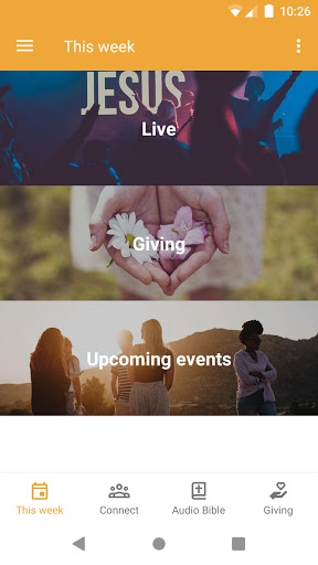 Android application Crossroads Wesleyan Church App screenshort